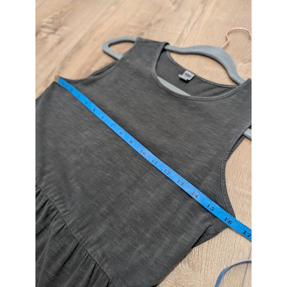 Old Navy Charcoal Gray Maxi Dress XS Tank Fit & Flare Boho Farmhouse Western - Picture 5 of 9